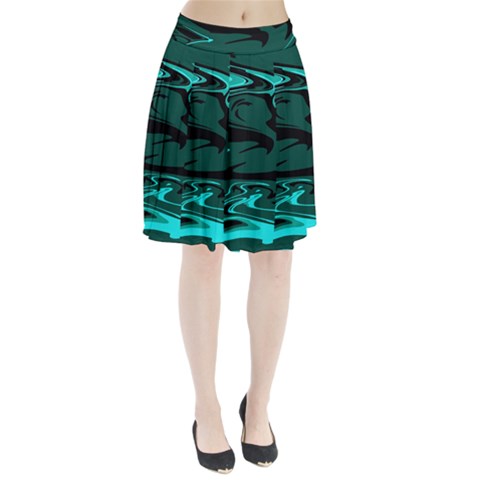 Hauntedlagoon Pleated Skirt from ArtsNow.com