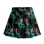 Christmas Lights Mini Flare Skirt