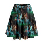 Christmas Lights High Waist Skirt