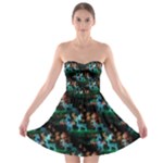 Christmas Lights Strapless Bra Top Dress