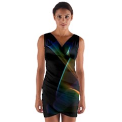 Wrap Front Bodycon Dress 