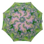 Rose Apple Green Dreams, Abstract Water Garden Straight Umbrellas