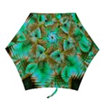 Spring Leaves, Abstract Crystal Flower Garden Mini Folding Umbrellas