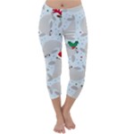 christmas  Manatee Capri Winter Leggings 