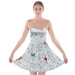 christmas  Manatee Strapless Bra Top Dress