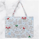 christmas  Manatee Medium Tote Bag