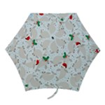 christmas  Manatee Mini Folding Umbrella