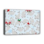 christmas  Manatee Deluxe Canvas 18  x 12  (Stretched)