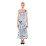 christmas  Manatee Sleeveless Maxi Dress