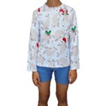 christmas  Manatee Kids  Long Sleeve Swimwear