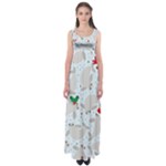 christmas  Manatee Empire Waist Maxi Dress