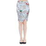 christmas  Manatee Midi Wrap Pencil Skirt