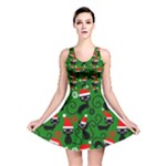 Christmas Santa Cats Reversible Skater Dress