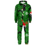 Christmas Santa Cats Hooded Jumpsuit (Men)