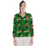 Christmas Santa Cats Wind Breaker (Women)