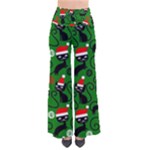 Christmas Santa Cats Women s Chic Palazzo Pants 