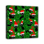 Christmas Santa Cats Mini Canvas 6  x 6  (Stretched)