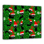 Christmas Santa Cats Canvas 24  x 20  (Stretched)