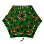 Christmas Santa Cats Mini Folding Umbrella