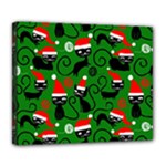 Christmas Santa Cats Deluxe Canvas 24  x 20  (Stretched)