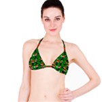 Christmas Santa Cats Bikini Top