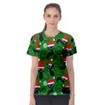 Christmas Santa Cats Women s Sport Mesh Tee