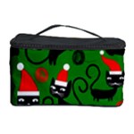 Christmas Santa Cats Cosmetic Storage Case