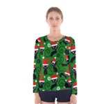 Christmas Santa Cats Women s Long Sleeve Tee