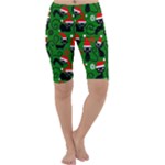 Christmas Santa Cats Cropped Leggings 