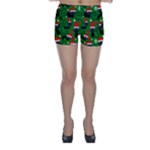 Christmas Santa Cats Skinny Shorts