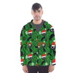 Christmas Santa Cats Hooded Wind Breaker (Men)