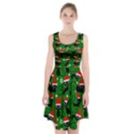 Christmas Santa Cats Racerback Midi Dress