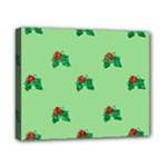 sequin christmas Holly Canvas 10  x 8  (Stretched)