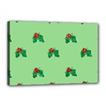 sequin christmas Holly Canvas 18  x 12  (Stretched)