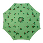 sequin christmas Holly Golf Umbrella