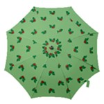 sequin christmas Holly Hook Handle Umbrella (Medium)