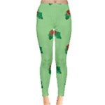 sequin christmas Holly Leggings 