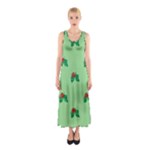 sequin christmas Holly Sleeveless Maxi Dress