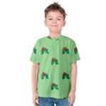 sequin christmas Holly Kids  Cotton Tee