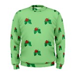 sequin christmas Holly Men s Sweatshirt