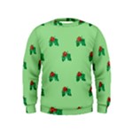 sequin christmas Holly Kids  Sweatshirt