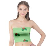 sequin christmas Holly Tube Top