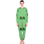 sequin christmas Holly OnePiece Jumpsuit (Ladies)