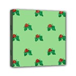 sequin christmas Holly Mini Canvas 6  x 6  (Stretched)