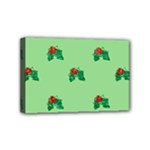 sequin christmas Holly Mini Canvas 6  x 4  (Stretched)