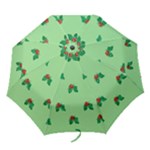 sequin christmas Holly Folding Umbrella