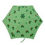 sequin christmas Holly Mini Folding Umbrella