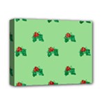 sequin christmas Holly Deluxe Canvas 14  x 11  (Stretched)