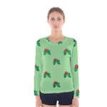 sequin christmas Holly Women s Long Sleeve Tee