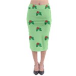 sequin christmas Holly Midi Pencil Skirt